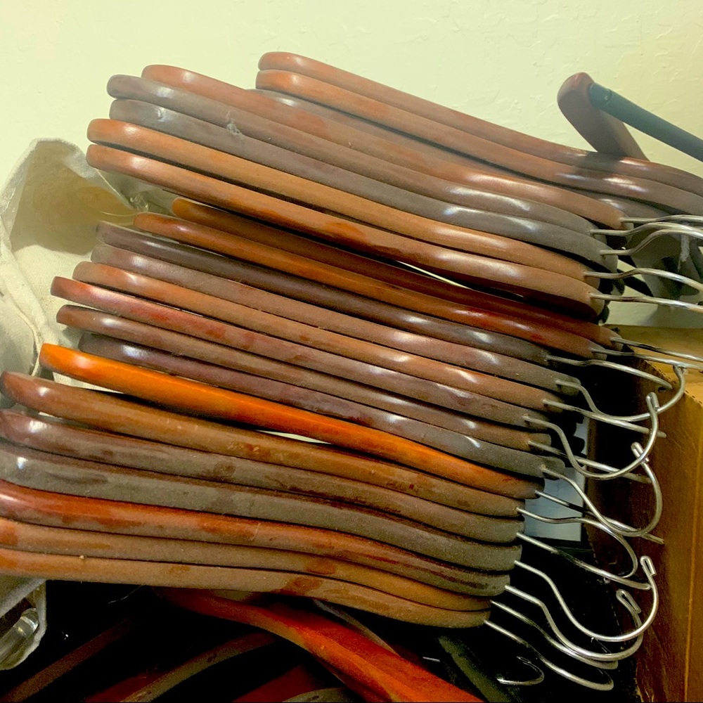 10 Cherry Wooden Target Brand Hangers